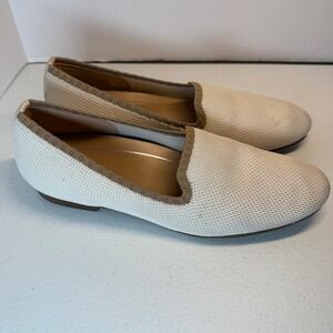 Vionic Willa Knit Cream Loafers Size 9